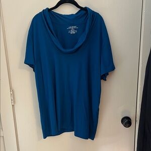 Lane Bryant Teal Cowl Neck Top